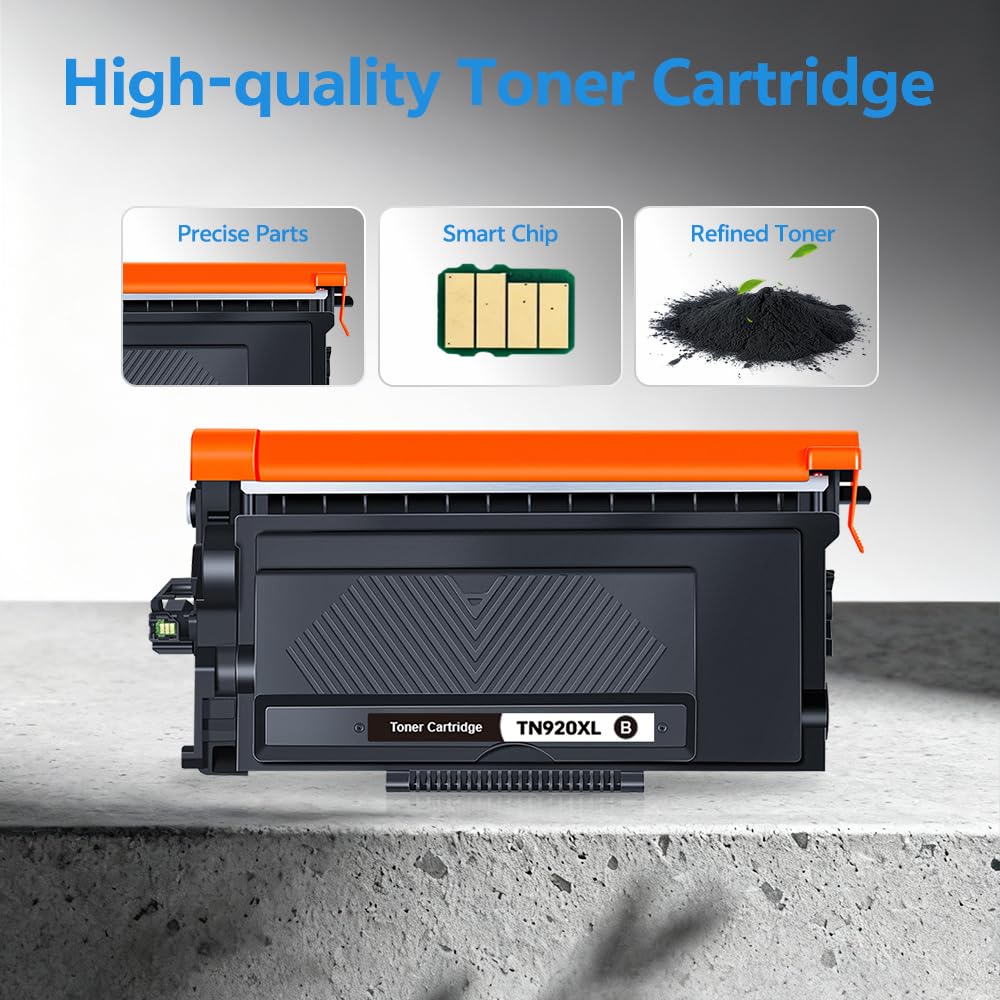 TN920XL Black Toner Cartridges 2 Pack Replacement for Brother TN920 TN-920XL Toner Cartridges Compatible with MFC-L5915DW MFC-L5710DW HL-L6210DW HL-L6310DW HL-L5210DW Printer