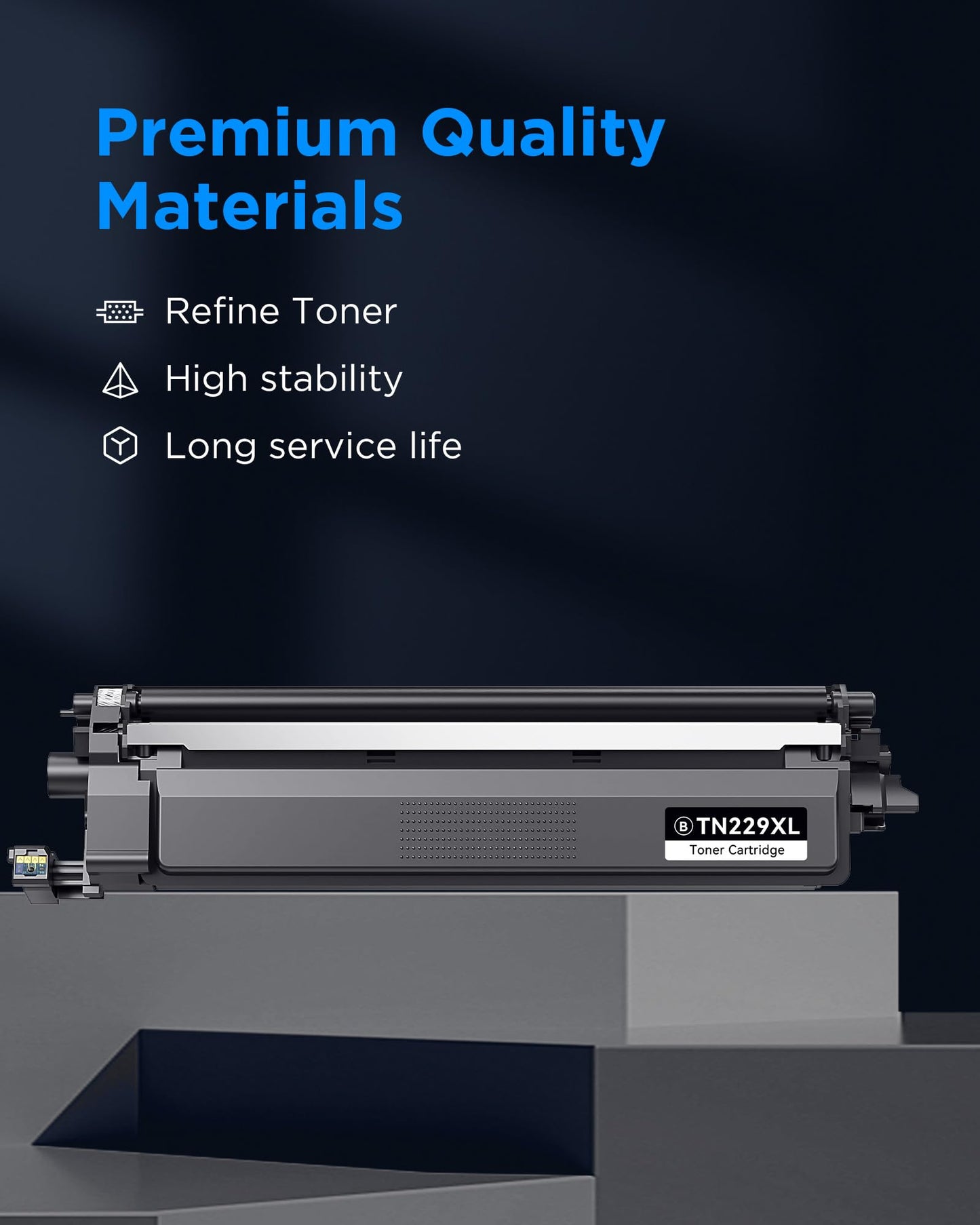 (with CHIP) Compatible TN229XL TN229 Toner Cartridge Replacement Compatible for Brother TN-229XL TN 229 XL Large Capacity to use with MFC-L3720CDW HL-L3220CDW HL-L3280CDW HL-L3300CDW (BK/C/M/Y)