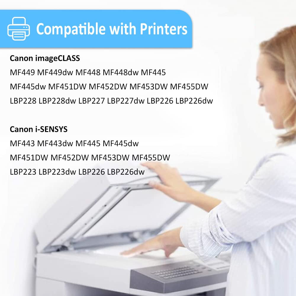 Compatible Toner Cartridge 057H (057) High Capacity 10000 Pages for Canon imageCLASS MF449dw MF448dw MF445dw MF443dw MF455dw LBP228dw LBP227dw LBP226dw LBP223dw LBP236dw Laser Printers（Black×2）