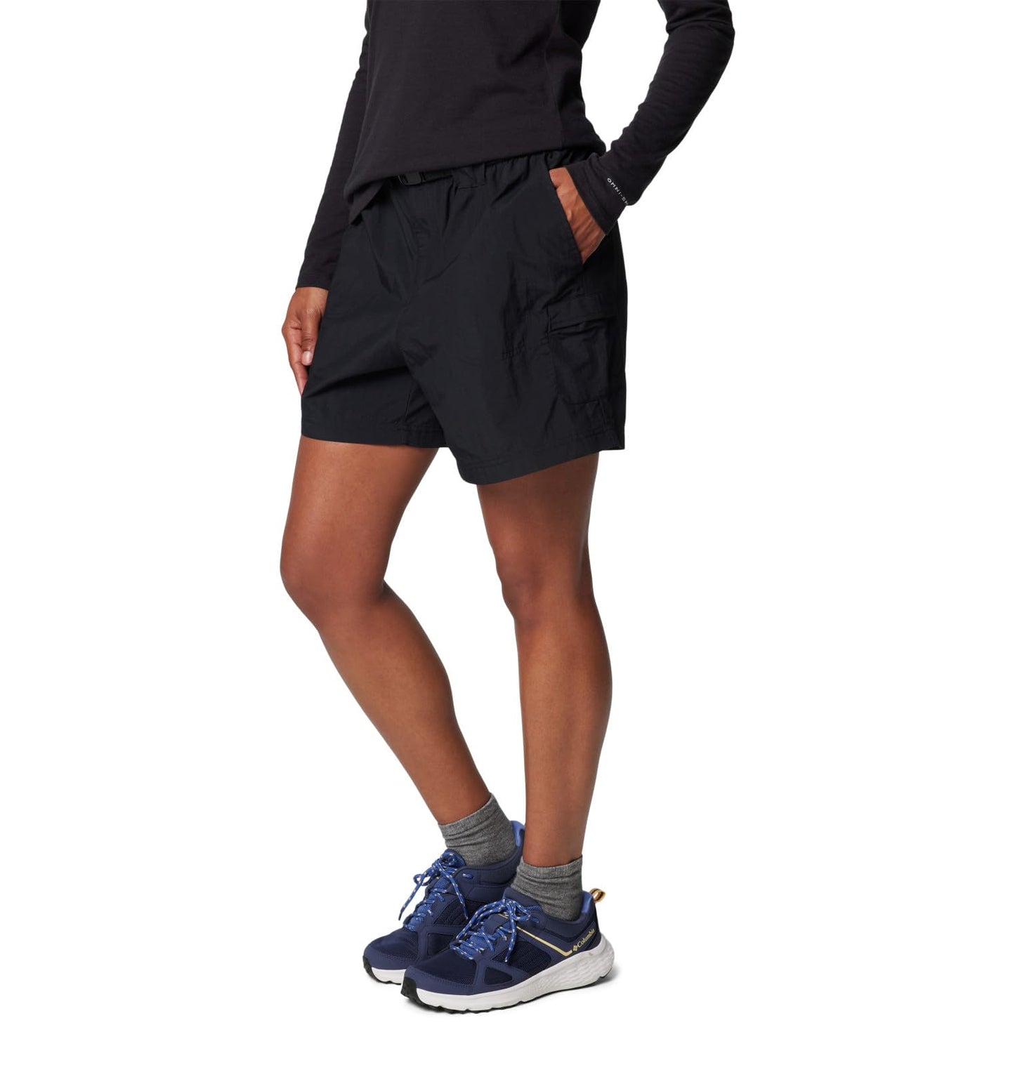 Columbia Women's Sandy River Cargo Short Ii, Black, Large/6" Inseam