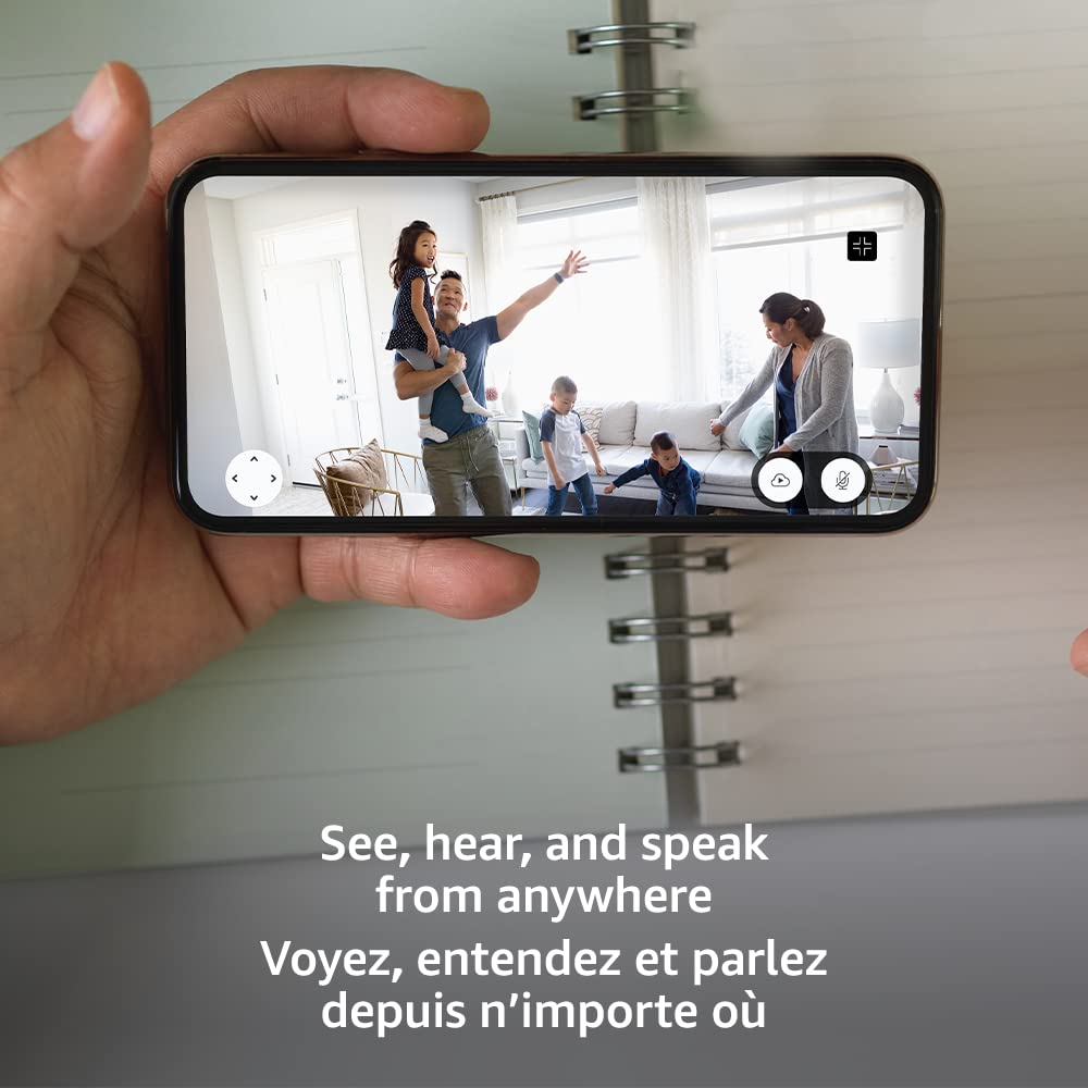 Blink Mini Pan-Tilt Camera (newest model), Rotating indoor plug-in smart security camera, two-way audio, HD video, motion detection, Works with Alexa (Black)