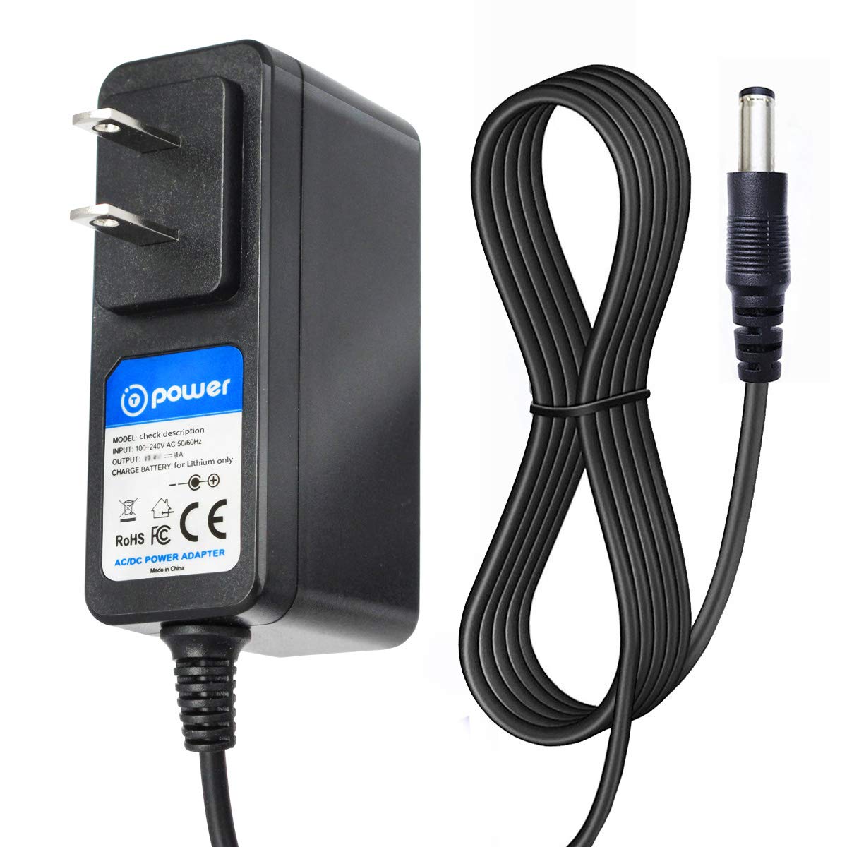 T POWER 25.2V Charger for Segway Ninebot eKick Scooter Zing E8 E10 E12 C8 C10 C20 C Series Kids Electric Kick Scooter NB-25D2-00D8US Ac Dc Adapter Power Supply