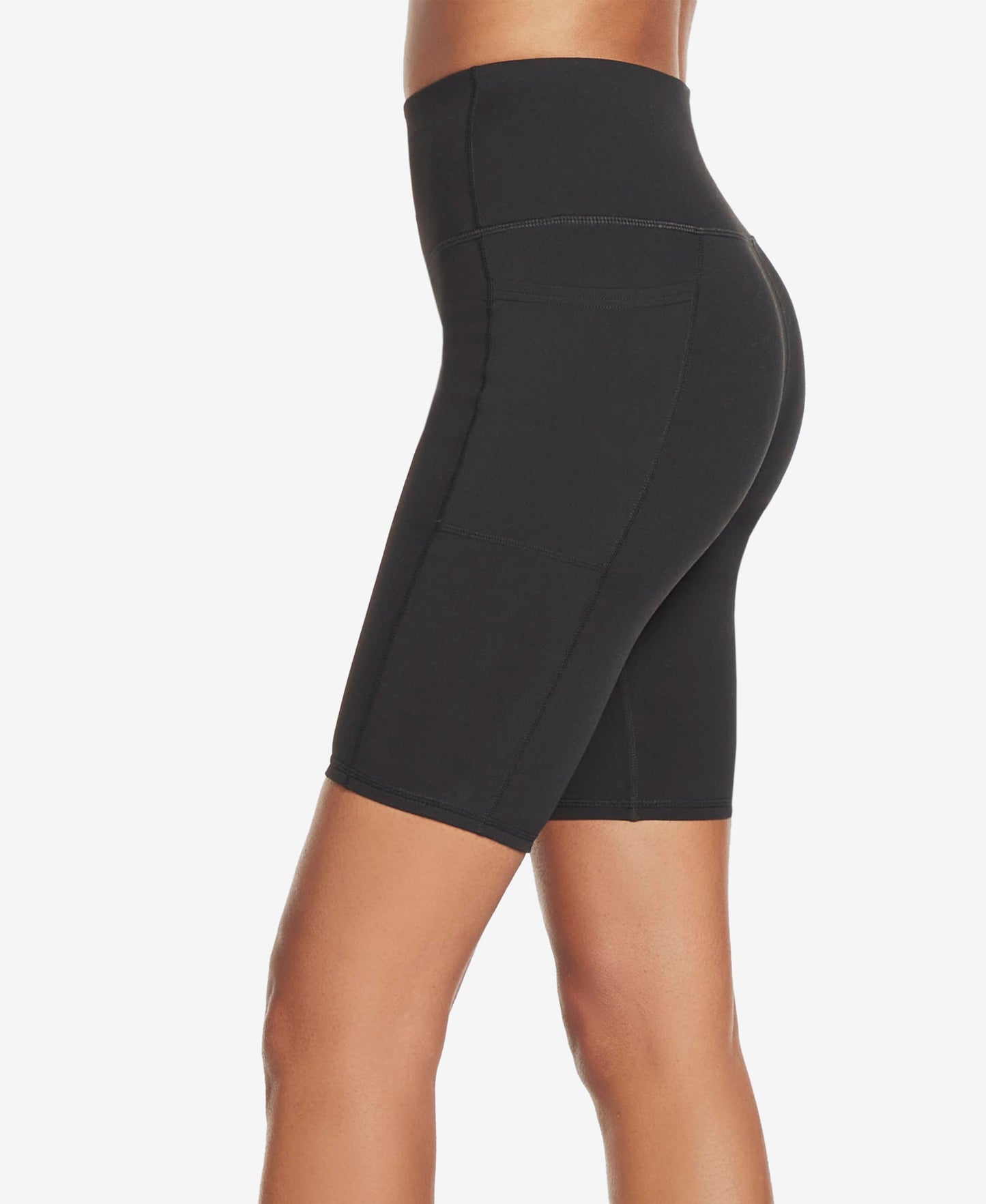 Skechers Women's Go Walk High Waisted 10" Bike Short, Black, X-Large