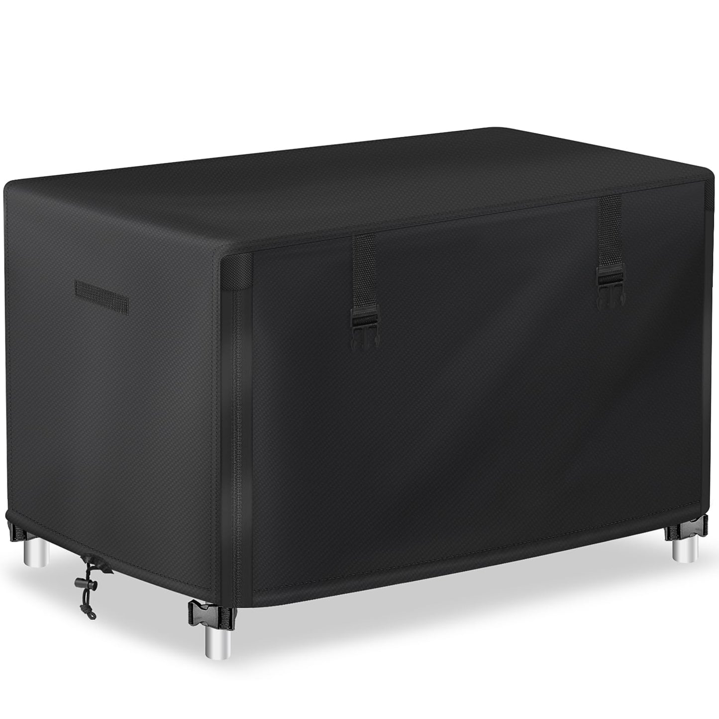 TOHONFOO Outdoor Prep Table Cover with Split Zipper - Waterproof Stainless Steel Metal Table Cover for Outdoor Dining, Grill & Cart - 72" L x 30" W x 35" H