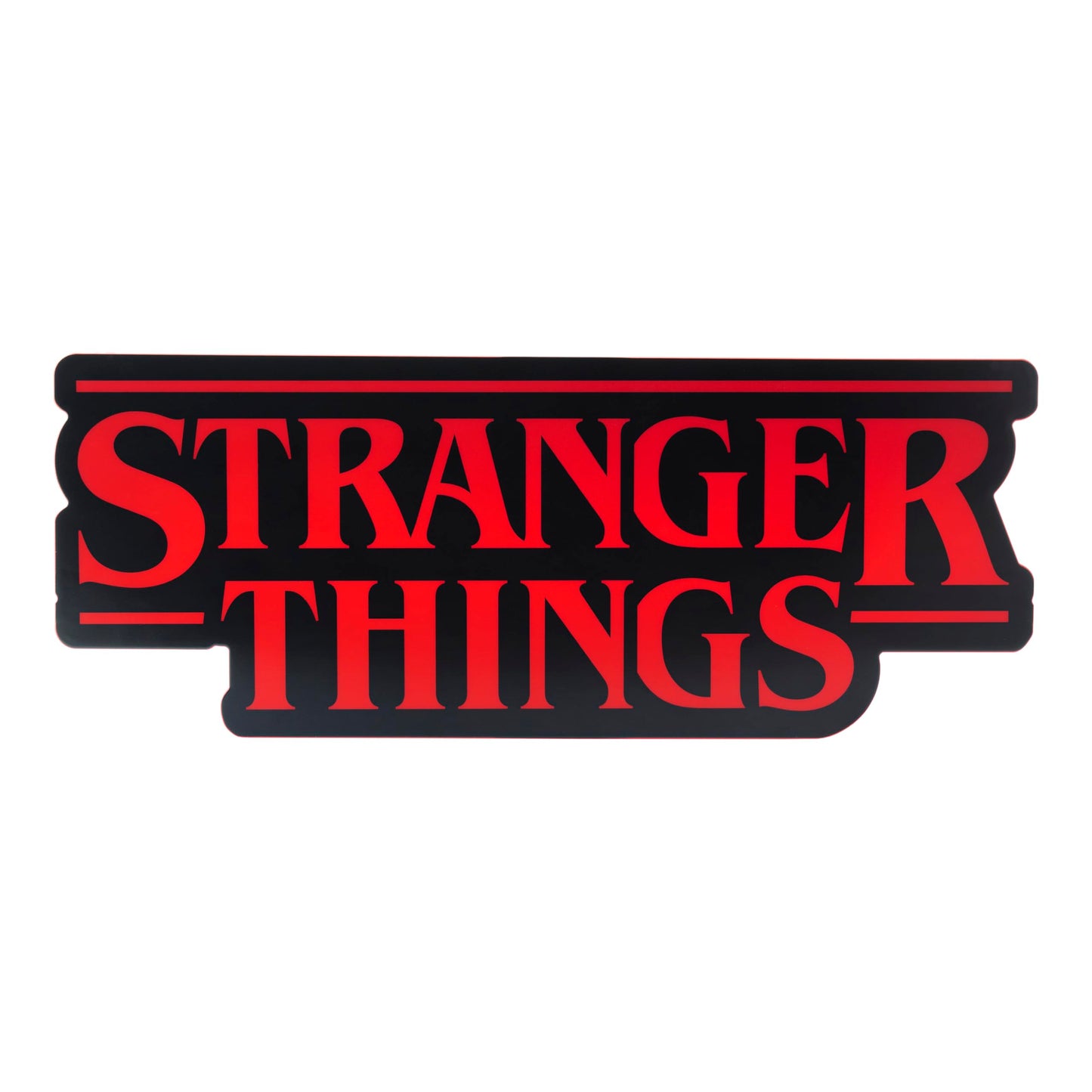 Stranger Things Shaped Logo Light, 30cm (11.8") Wide Wall or Desk Lamp with USB or Battery Power, Phase & Pulse Modes, Officially Licensed Netflix Merchandise - Paladone