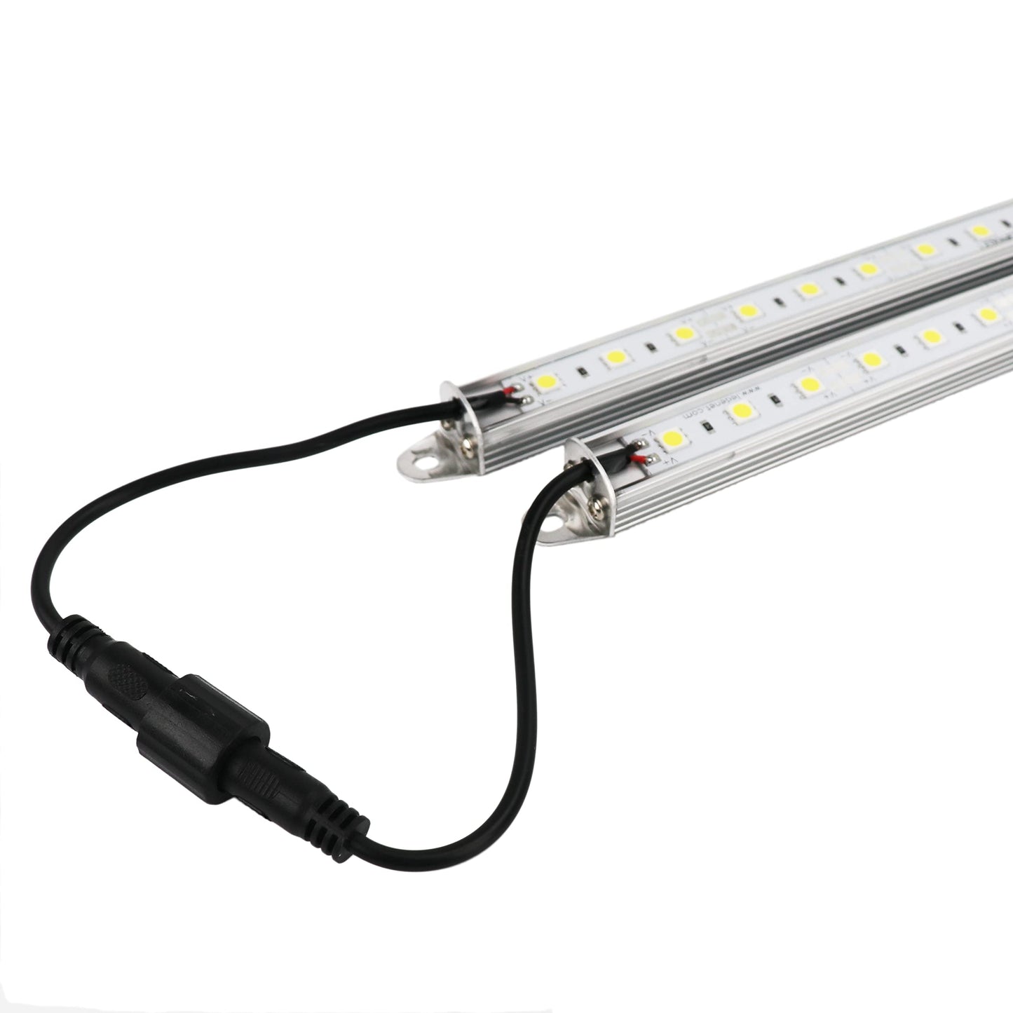 Aquarium Rigid LED Light Strips, Blue 12V DC Super Bright Waterproof Aluminum Marine Boat LED Lights Strip, 2 pc 20" Blue Light for Fish Coral Refugium and Reef Tank