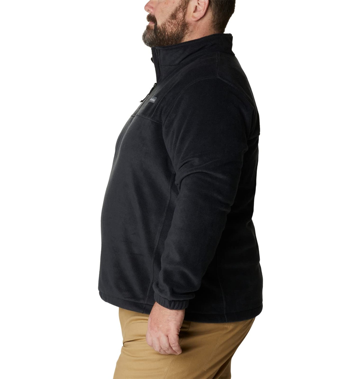 Columbia Mens Steens Mountain Half Zip Fleece Jacket, Black, Medium