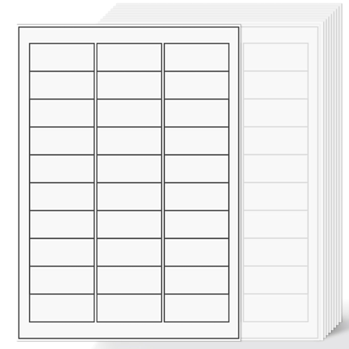 [500 Sheets 15000 Labels] NefLaca 30-up Shipping Address FBA Labels, 1 x 2-5/8" Address Mailing Shipping Labels for Laser and Inkjet Printers