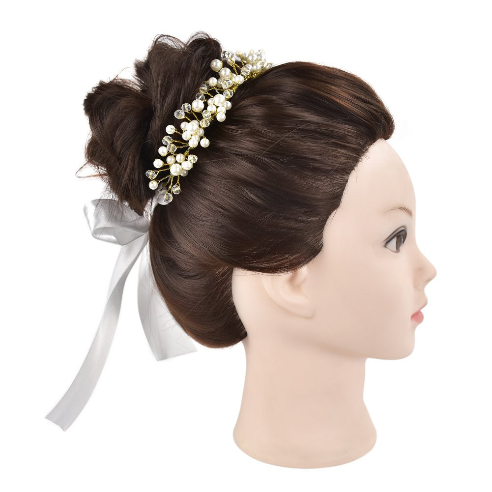 26"-28" Cosmetology Mannequin Head Hairdressing Training Head Manikin Doll Head Synthetic Hair with Free Clamp
