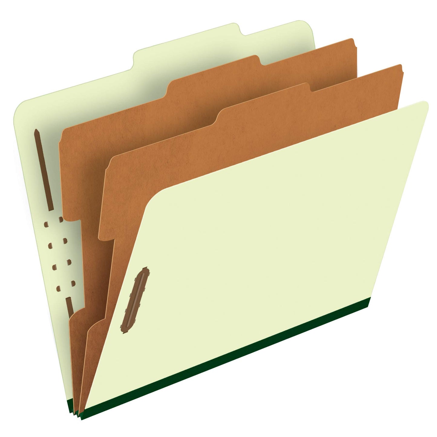 Pendaflex 17173 Pendaflex Pressboard Classification Folders, Letter, 6-Section, Green, 10/Box