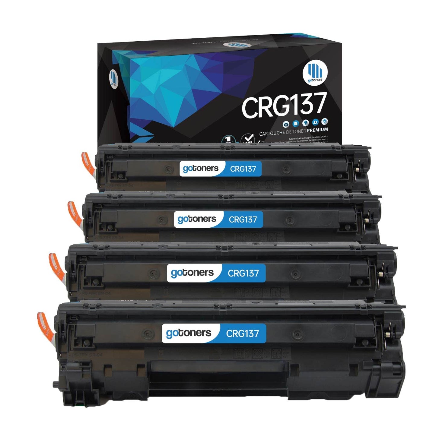 Gotoners 4PK Compatible CRG137 Toner Cartridge Canon 137 9435B001AA HE-CF283A (83A)/CF283X/CRG137 for Imageclass MF210 MF244dw MF247dw MF249dw MF217w MF216n MF227dw MF229dw MF232w MF236N D570