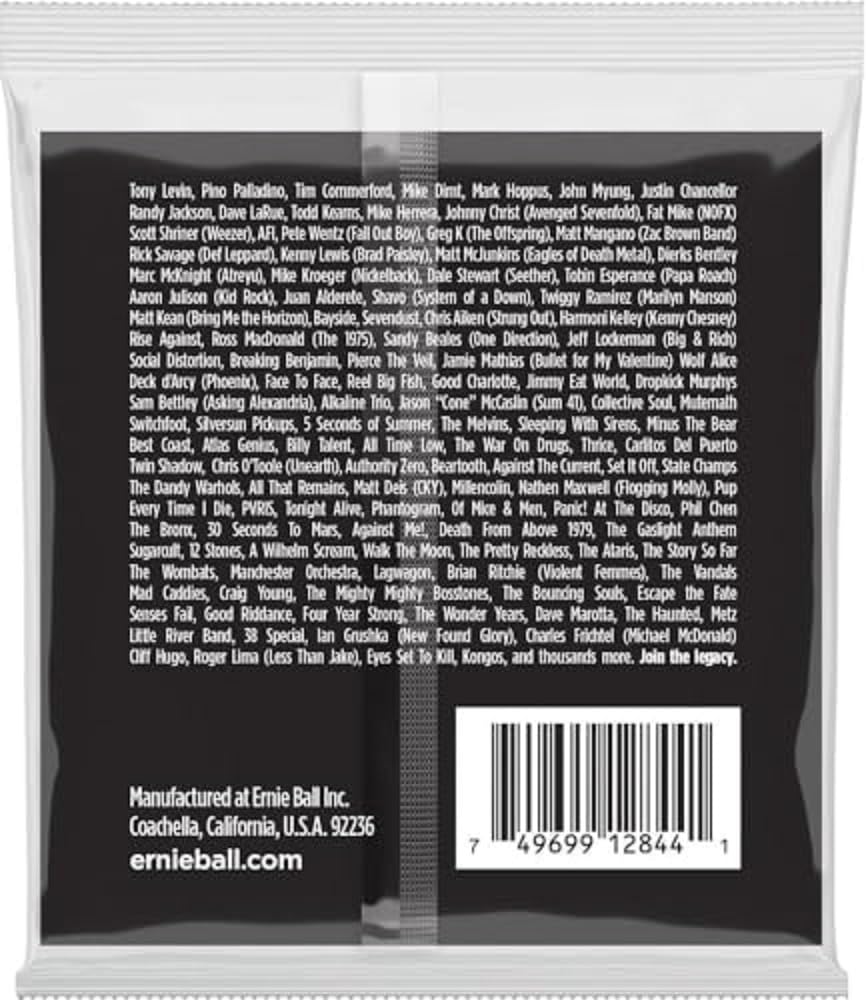 Ernie Ball Super Slinky Stainless Steel Electric Bass Strings - 45-100 Gauge