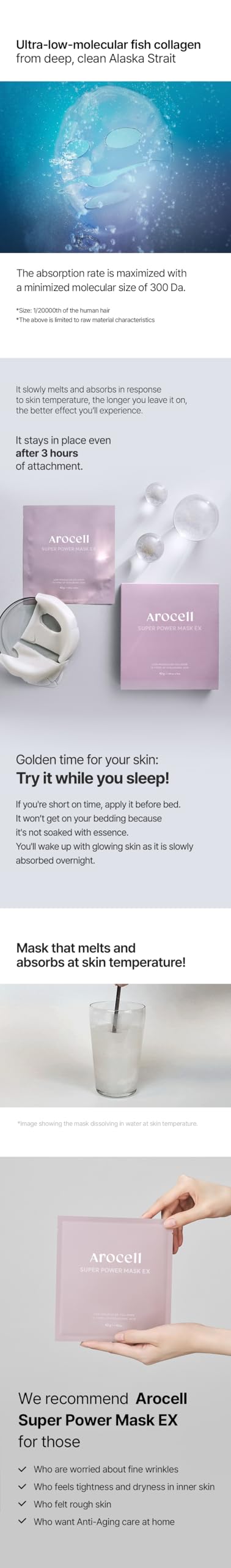 Alocell Super Power Mask - Korean Collagen Mask 4 pack