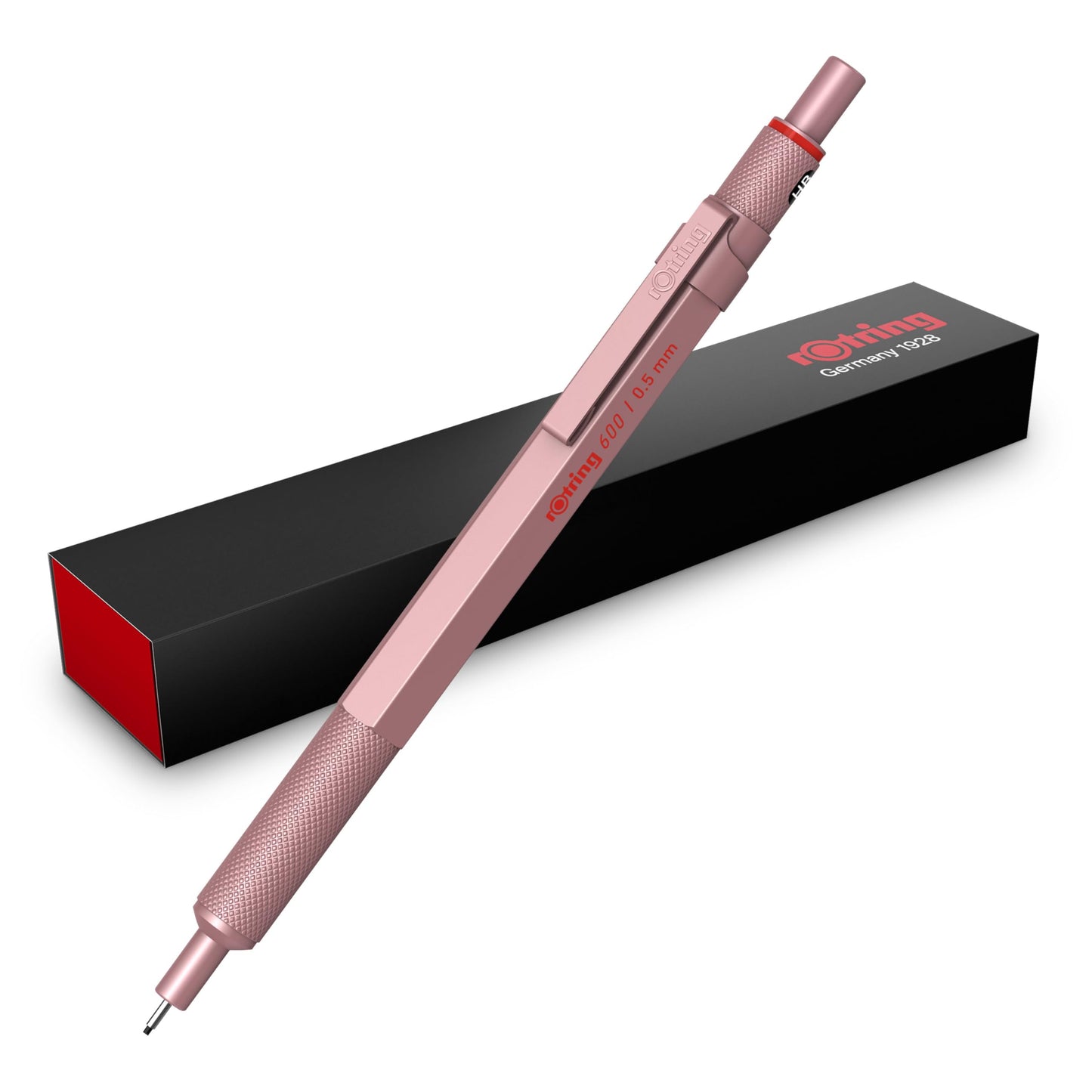 Rottling Mechanical Pencil Rose Gold 600 2158794 0.5mm rOtring Mechanical Pencil Premium Writing Instrument Stationery German Drafting Pen Professional Ballpoint Pen
