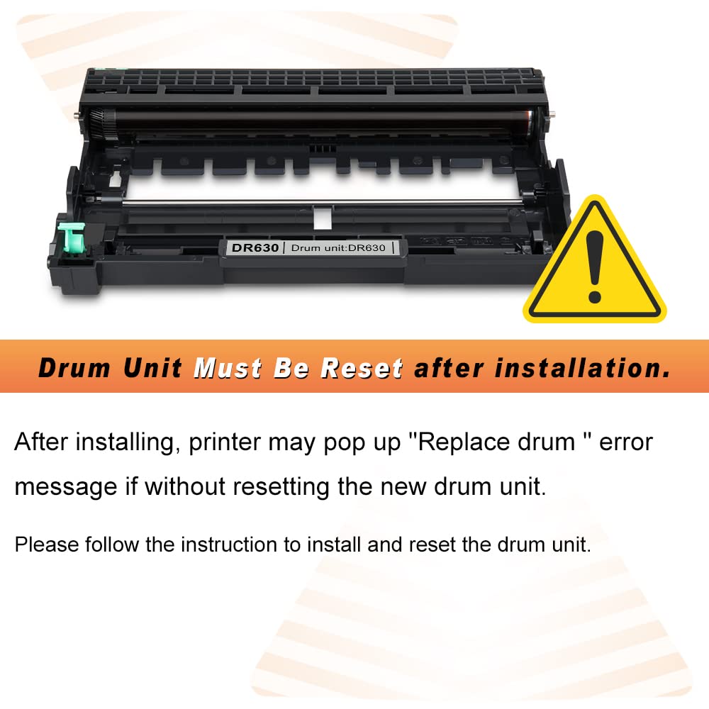 v4ink Compatible DR-630 TN-660 Toner Replacement for Brother DR630 Drum TN660 Toner Cartridge (1D + 2T Set) for Brother HL-L2300D L2320D HL-L2340DW L2360DW L2380DW MFC-L2700DW L2720DW L2740DW Printer