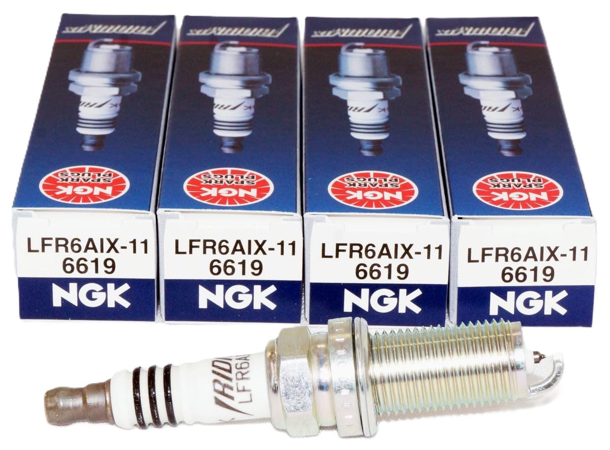 4 PCS NGK 6619 Iridium Spark Plugs LFR6AIX-11