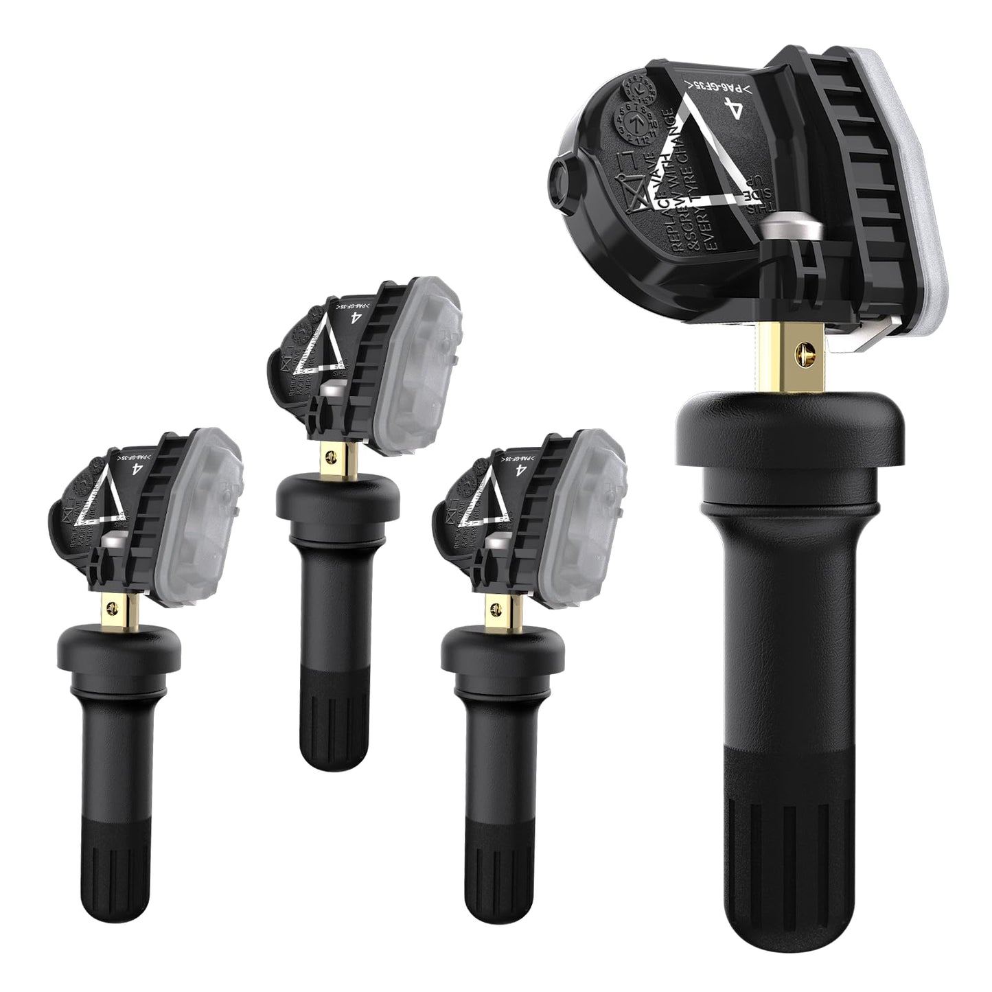 TPMS Sensor,4pcs 433MHz Tire Pressure Monitor Sensors Compatible with Chevy Cadillac Buick GMC Replace OE# 13598773,13516165