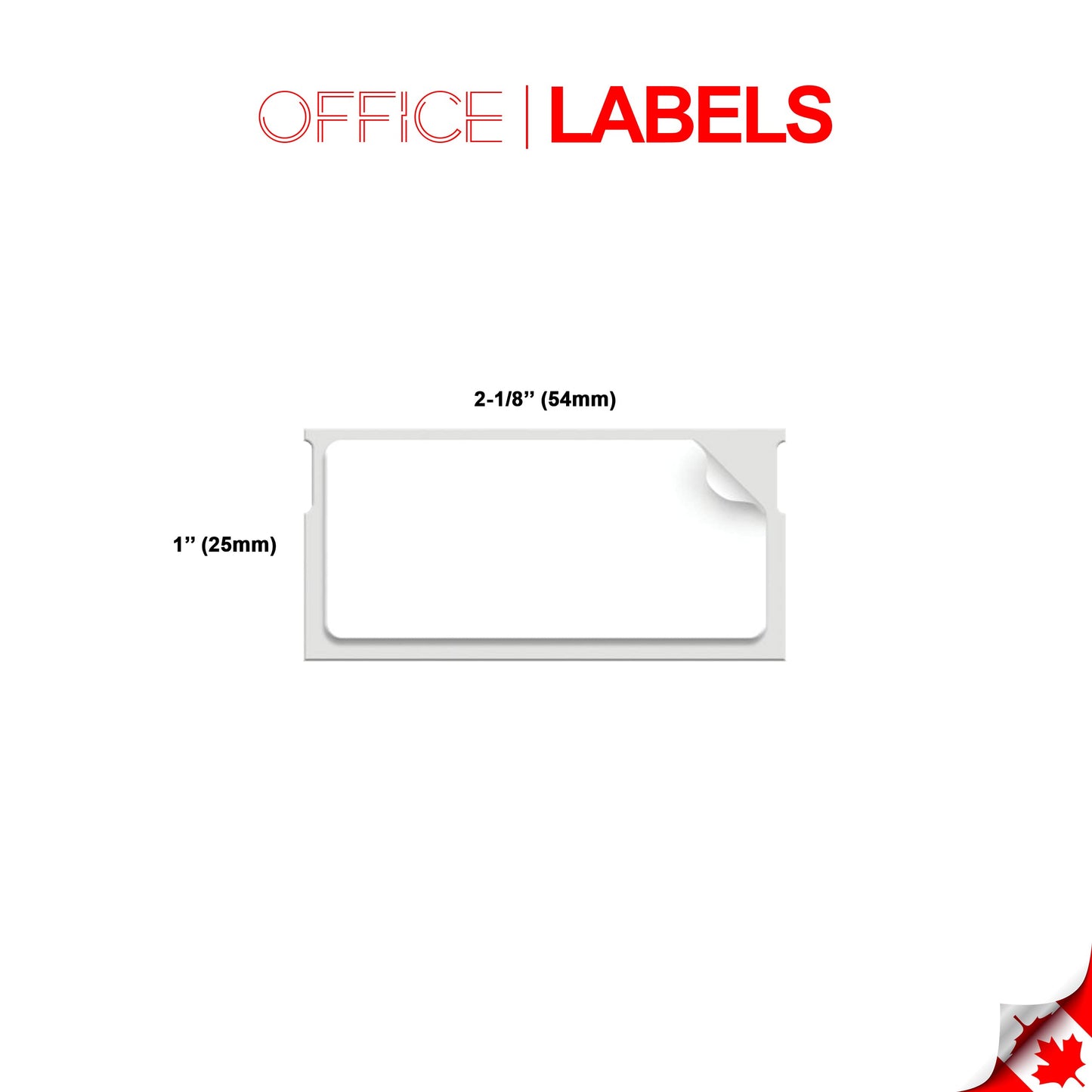 OFFICE LABELS Replacement for Dymo 30336 1 x 2-1/8 20 Rolls