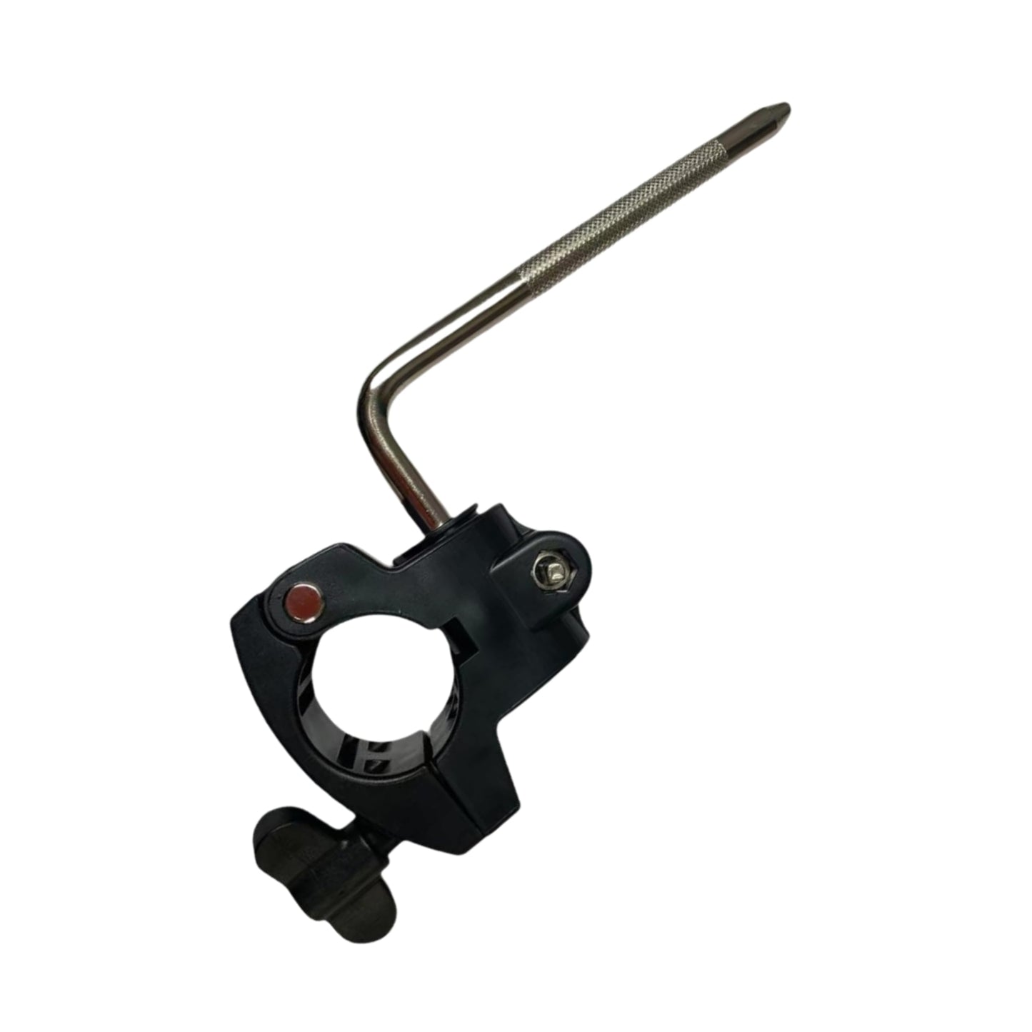 Electronic Drum Stand Clamp with L-Bar,Drum Rack Mounting Clamp,Drum Rack Tube Clip Holder Bracket for Electronic Drum Kit,Drum Frame Assembly,Retaining Clip,Electric Drum Accessory Frames