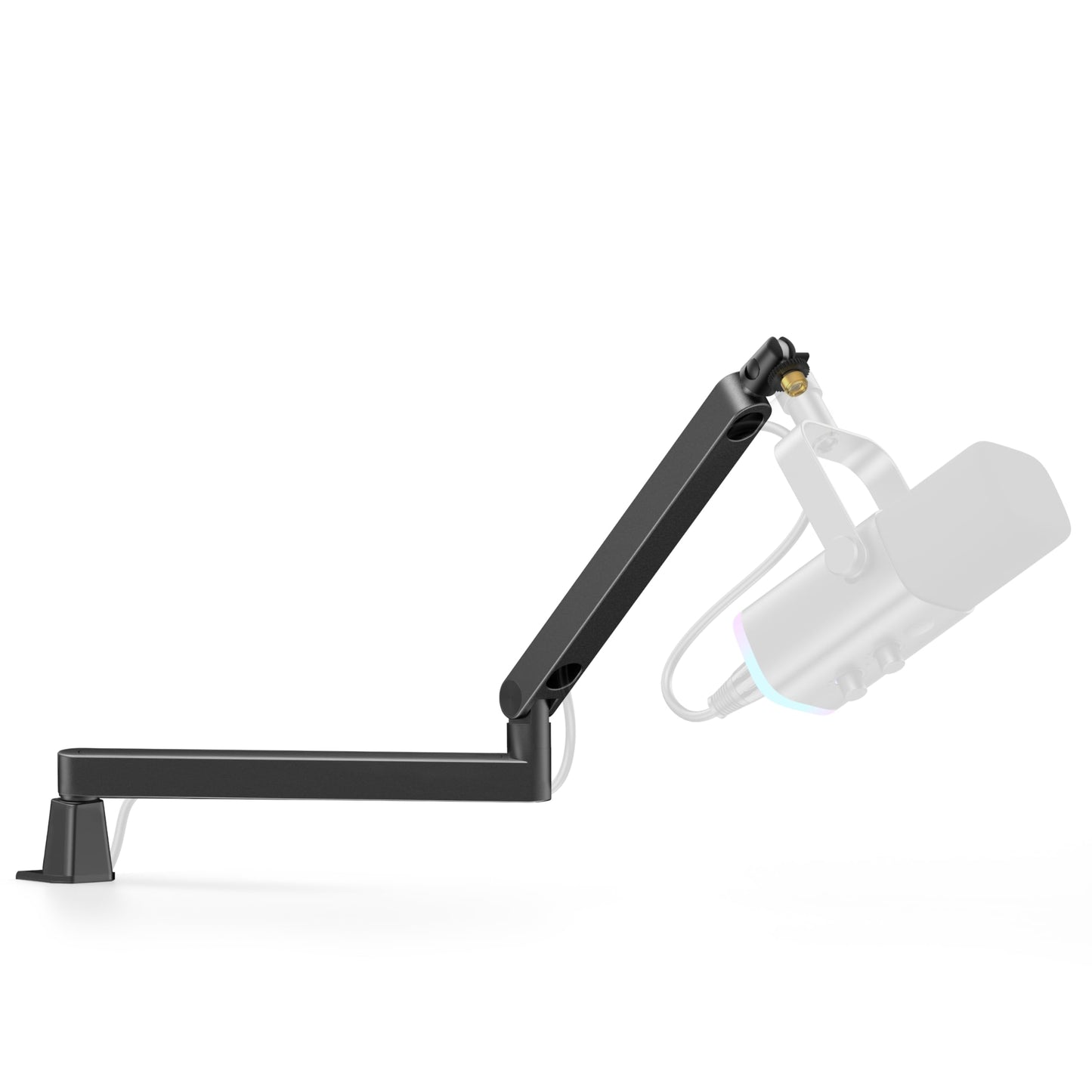 InnoGear 2026 Upgraded Microphone Boom Arm, Magnetic Cable Management Low Profile Mic Stand 360° Rotatable Desk Mount for Fifine AM8 K669B Blue Yeti HyperX QuadCast SoloCast AT2020, Black