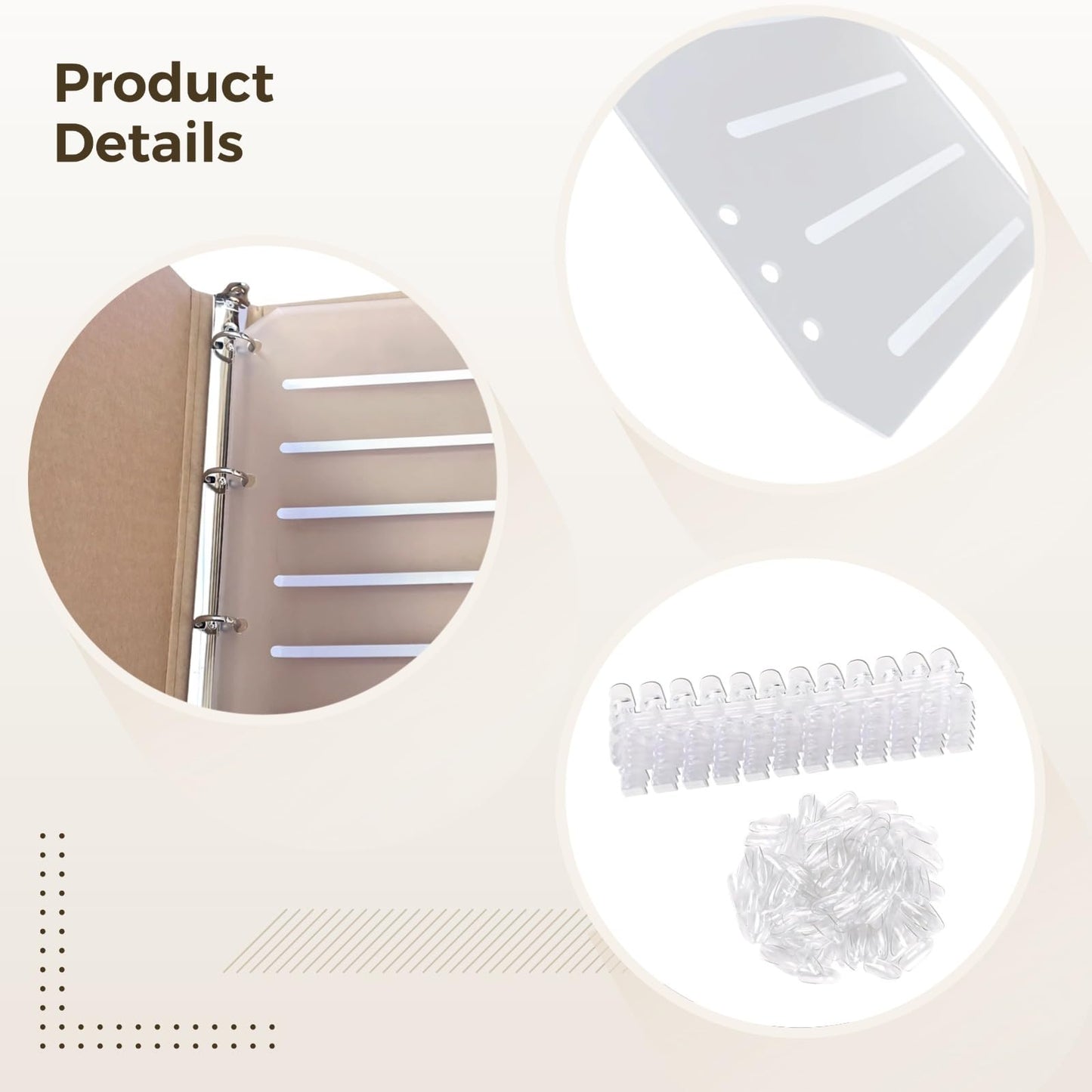 170 Nail Colors Display Book, Large Press on Nail Organizer with Binder, Nail Color Sample Album with 220 Clear Nails and 1-200 Stickers Numbered Stickers for Nail Art Salons, DIY Nail Design