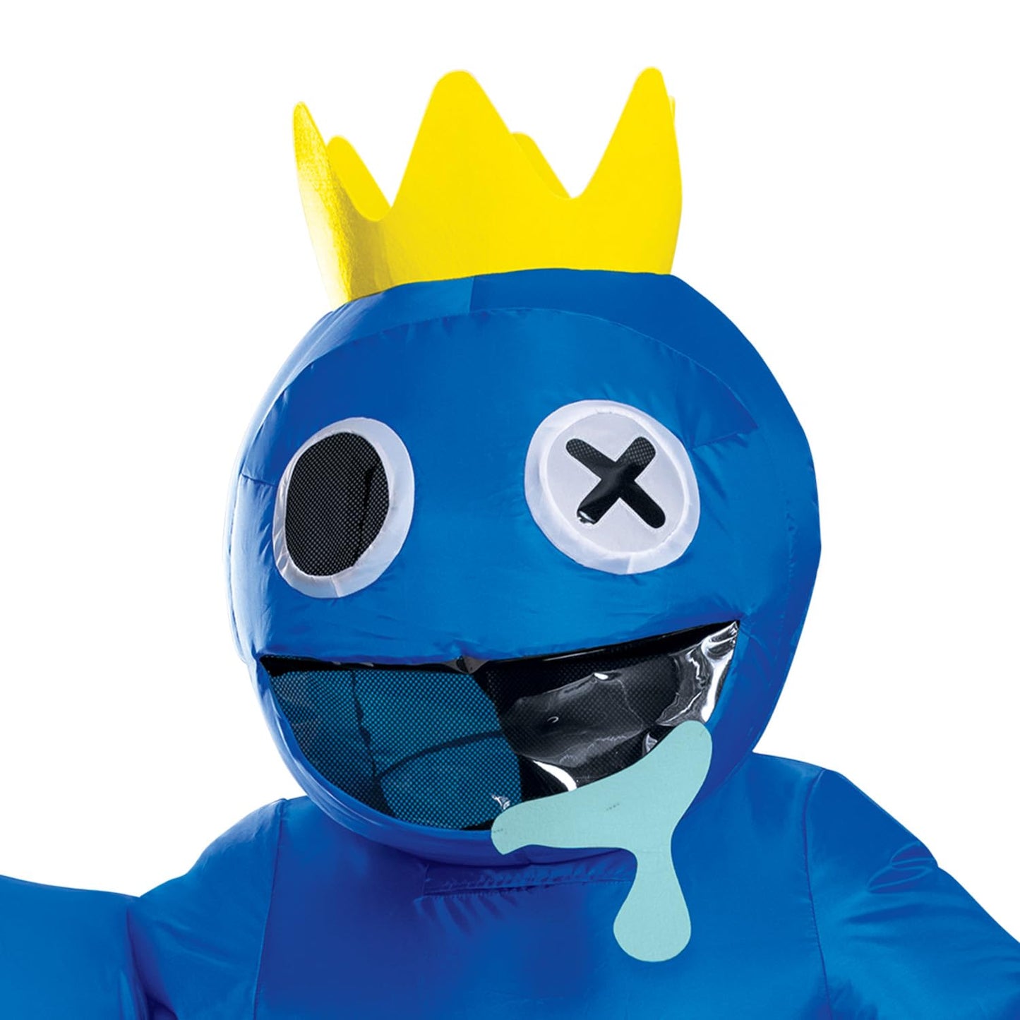 Blue Inflatable Costume, Official Rainbow Friends Inflating Costume with Fan, Kids Size (up to 7-8)