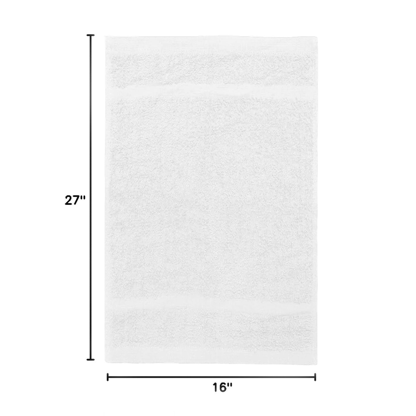 Avalon Towels Salon Towels - White Hand Towels Bulk 24 Pack - 100% Cotton Hand Towels 16x27 inches - Absorbent Spa Towels, Facial Towels, Face Towels & Gym Towels for Working Out (Not Bleach Proof)