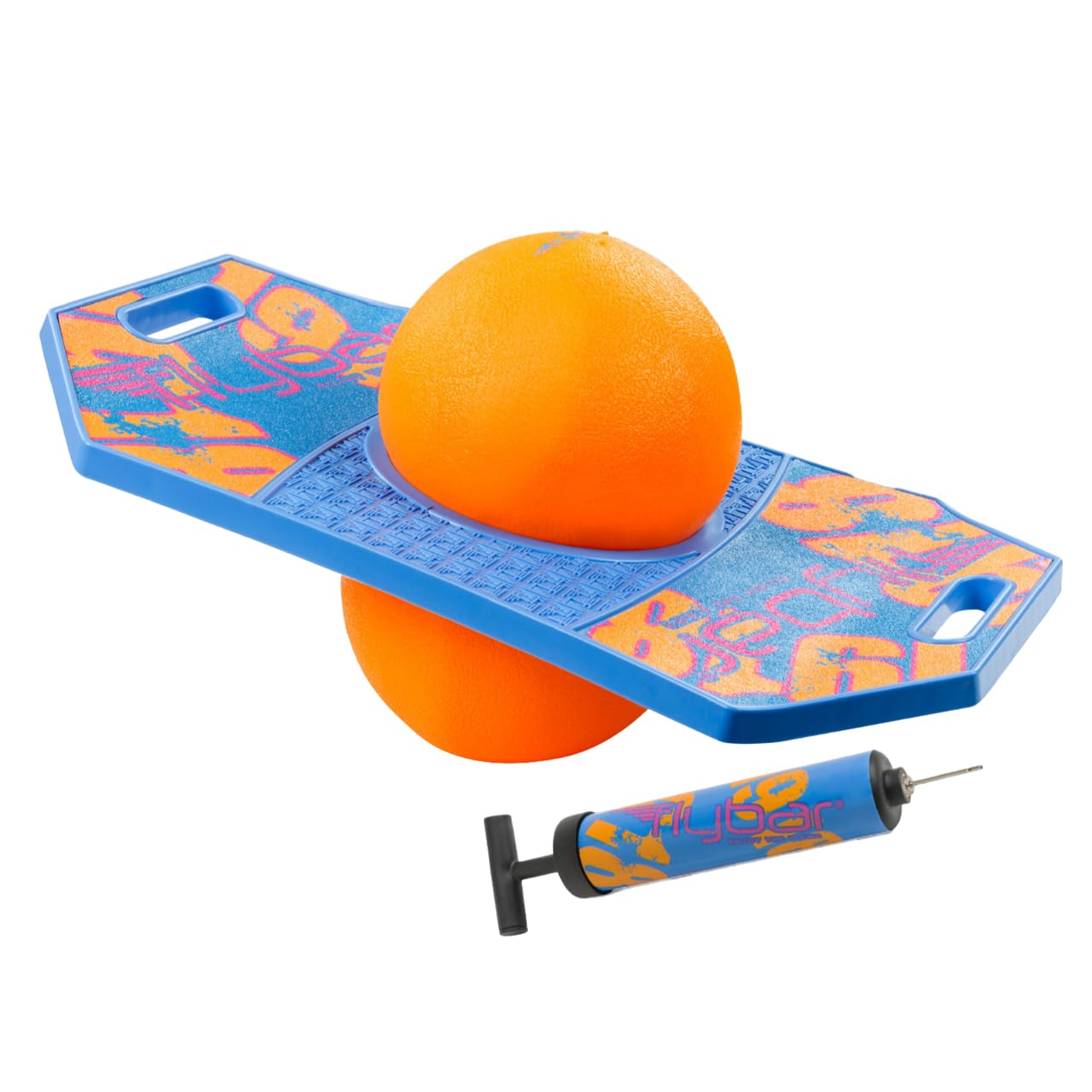 Flybar Pogo Trick Ball for Kids – Balance Bounce Board with Anti-Slip Deck – Pump Included - Indoor & Outdoor Toys for Boys and Girls Fun Way to Reduce Screen Time Supports up to 160 lbs – Ages 6+