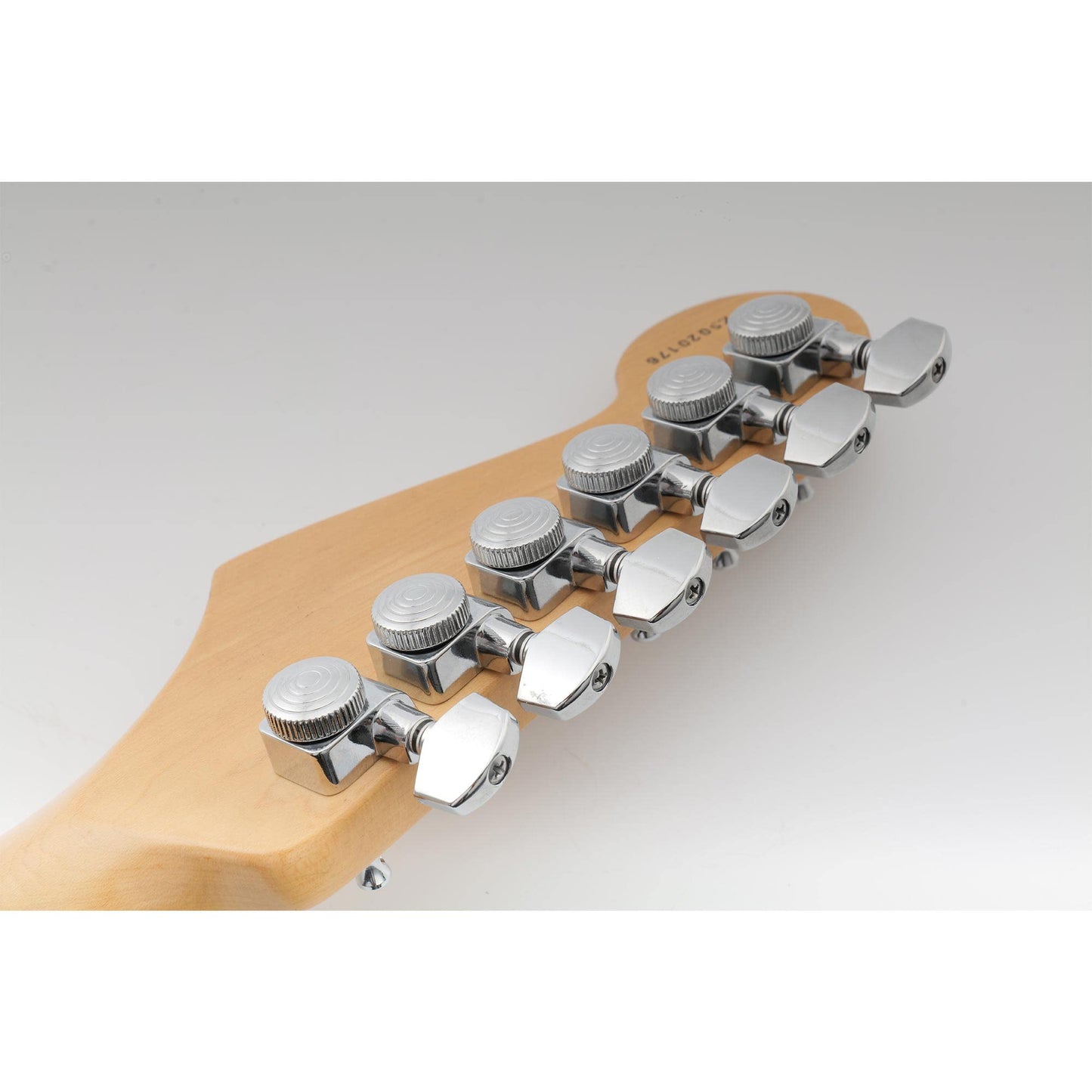 Musiclily Pro 6 inline 2-pins Full Metal Guitar Locking Tuners Guitar Tuning Pegs Keys Machine Heads Set for Fender Strat Tele Electric Guitar, Chrome