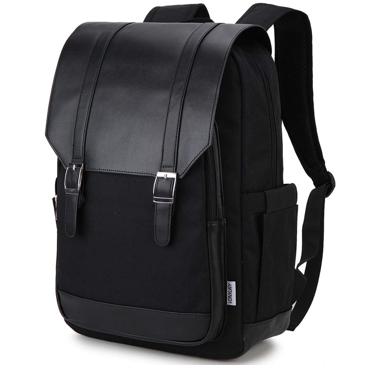 VX VONXURY Laptop Backpack, 15.6 Inch Anti-theft Backpack Purse Water Resistant College Backpack for School Work Travel Teacher,Black