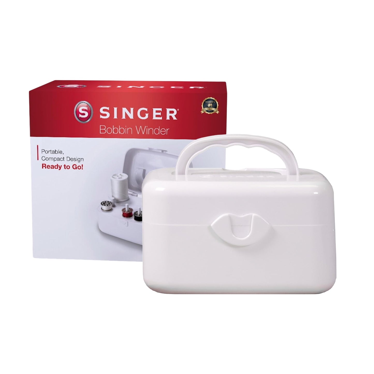 SINGER Portable Bobbin Winder | Compact & Easy-to-Use Bobbin Winding Machine with Automatic Shut-Off | Compatible with Class 15 & 15J Bobbins
