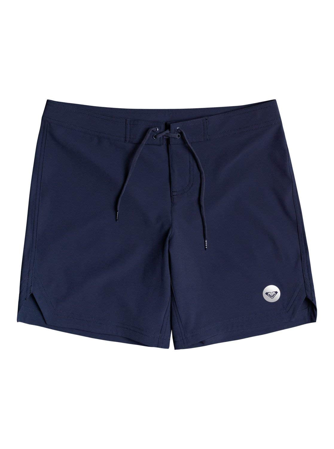 Roxy Women's Board Quick Dry Bathing Suit Shorts, 7" Inseam-Swimsuit Bottoms (Xs-XXL), Navy, Medium