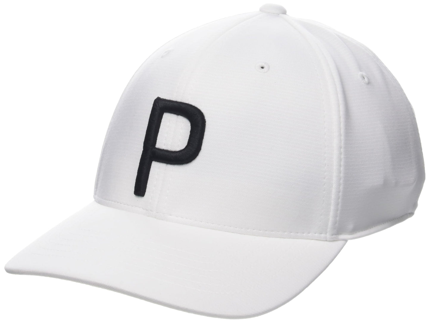 pumagolf Men's P Cap, White Glow-Puma Black, One Size