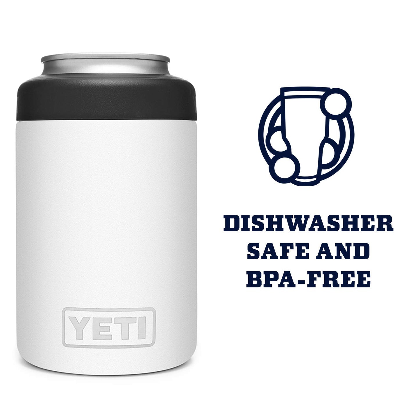 YETI Rambler 12 oz. Colster Can Insulator for Standard Size Cans, White (NO CAN Insert)