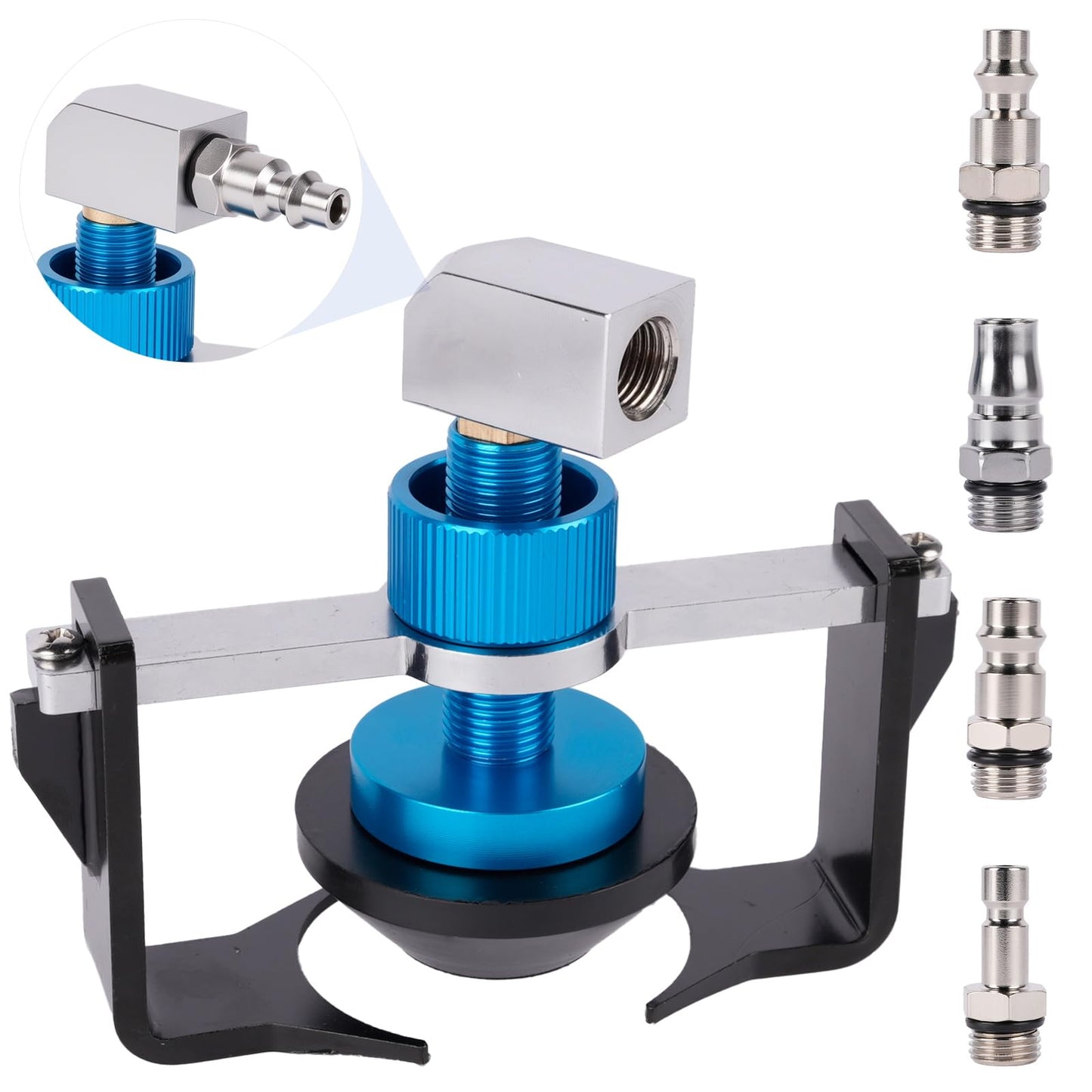Universal Master Cylinder Adapter with 4Pcs Quick Connect, 58mm Brake Bleeder Adapter for Honda, Toyota & All Vehicles