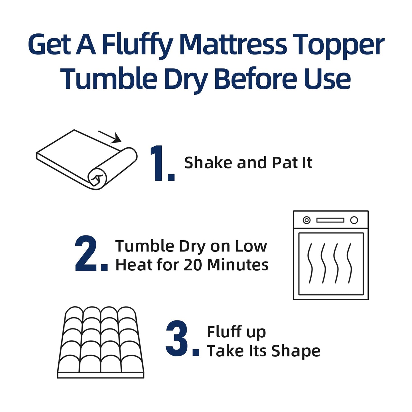 CHOPINMOON Queen Mattress Topper Extra Thick Mattress Pad, Plush Pillow Top Mattress Cover Soft Bed Topper,18" Deep Pocket