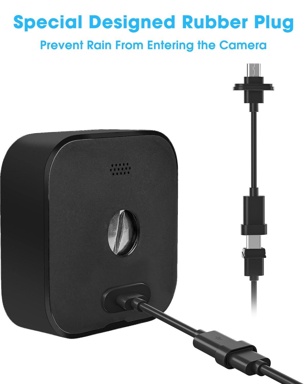 5W Solar Panel Compatible with Blink Outdoor 4(4th Gen)/Blink Outdoor(3rd Gen) XT3 & Blink XT2/XT Camera, Blink Solar Panel Charger with 13.1ft Cable Rubber Plug, IP65 Waterproof, Secure Mount, 4 Pack