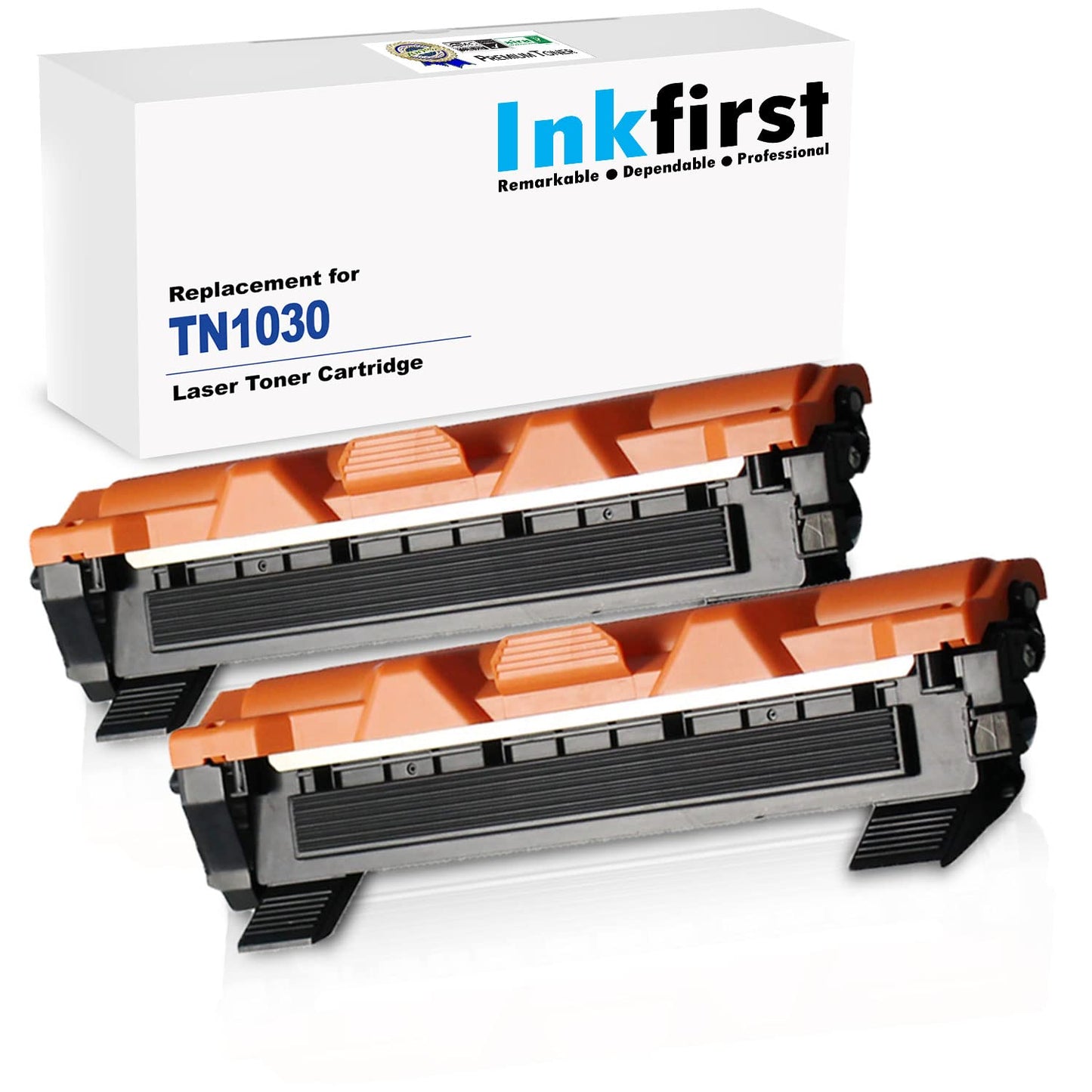 2 Inkfirst Inkfirst Toner Cartridge TN-1030 TN-1060 (TN1030 TN1060) Compatible Remanufactured for Brother TN-1030 TN-1060 Black HL-1112 HL-1212W DCP-1512 DCP-1612W
