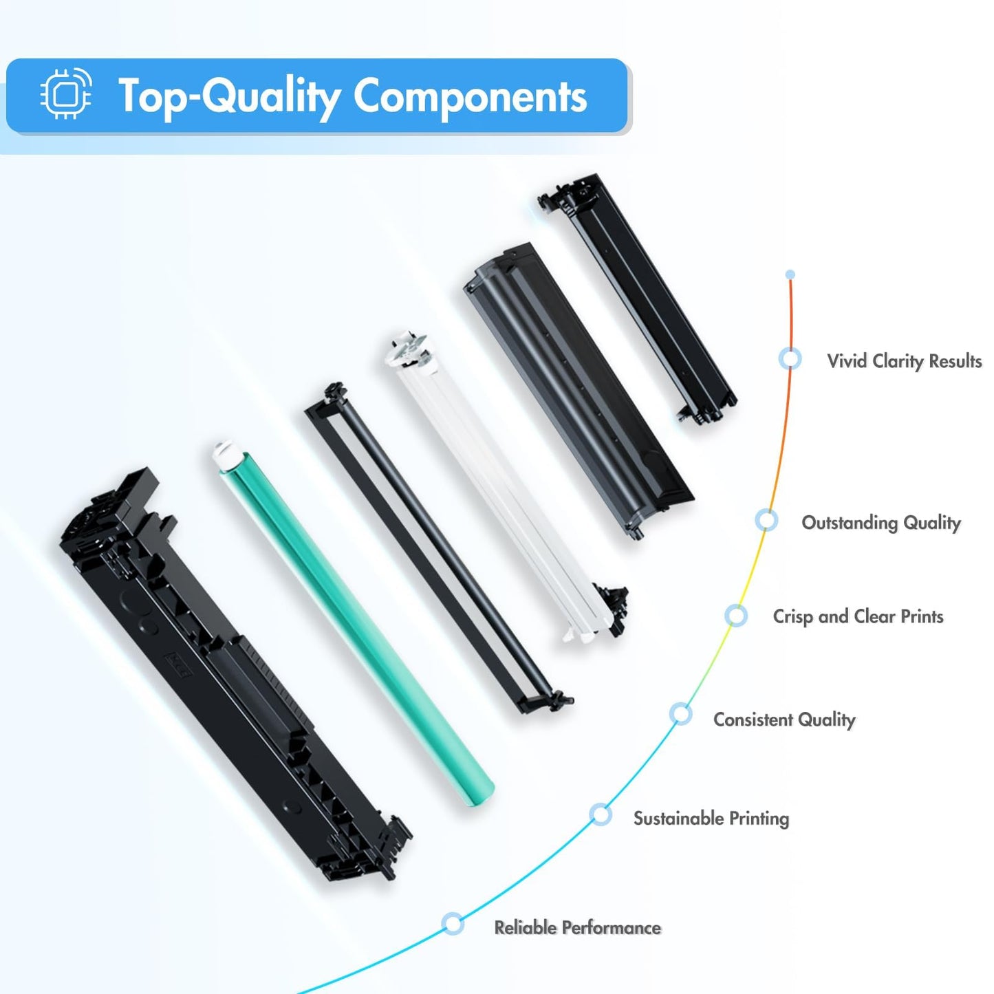 051H 051 Toner Cartridge Compatible for Canon 051H High-Yield Black Toner Cartridge 051 CRG-051H CRG051 for ImageCLASS MF264dw MF267dw MF269dw LBP162dw LBP161dn MF266dn MF263dn Printer 2-Pack