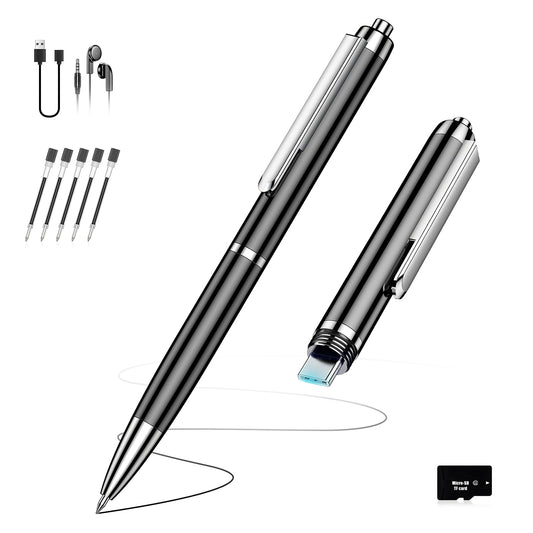 136G Digital Voice Recorder, Playback & Voice Activation Recording Device with 30Hour Continuous Recording, 9800 Hours Record Device with AI Noise Reduction for Lectures/Interviews/Meetings