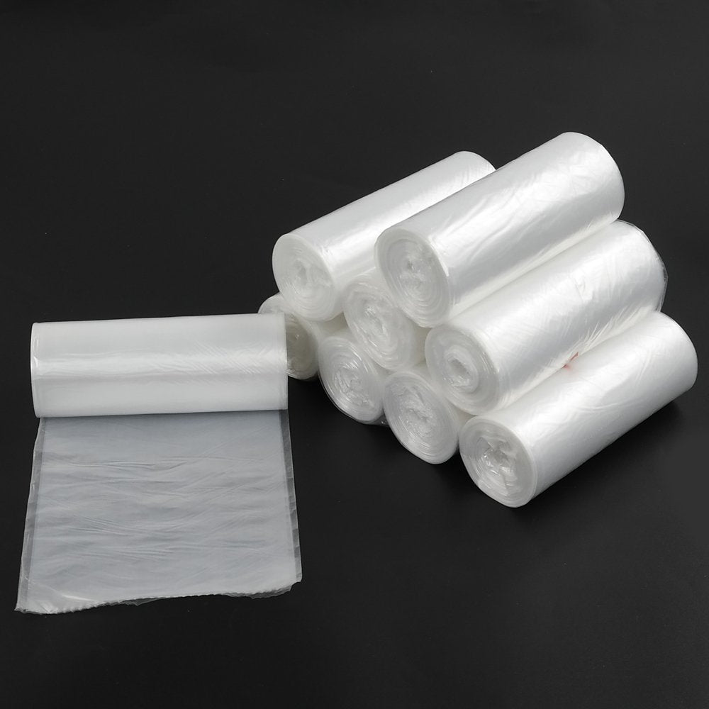 Vababa 8 Gallon Clear Kitchen Trash Bags, 225 Bags