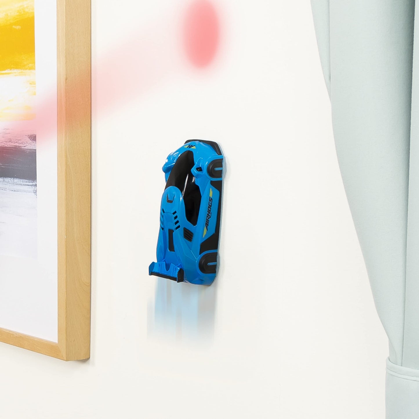 Air Hogs, Zero Gravity Light, Light-Guided Wall Racer, Wall Climbing Race Car, Blue