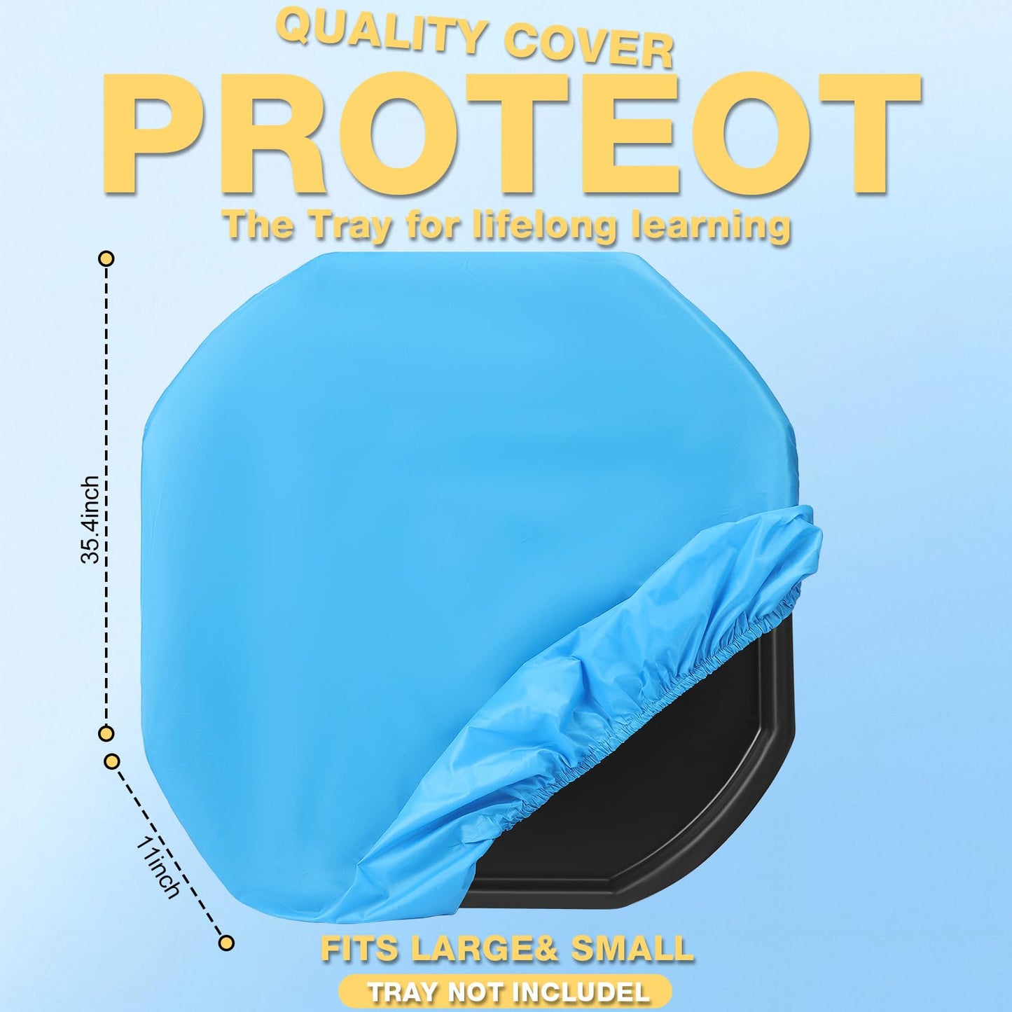 Vicenpal 38" Tuff Tray Cover Weatherproof Protective Lid for Tuff Tray for Sensory Bin, Outdoor Water Table, Stand Top