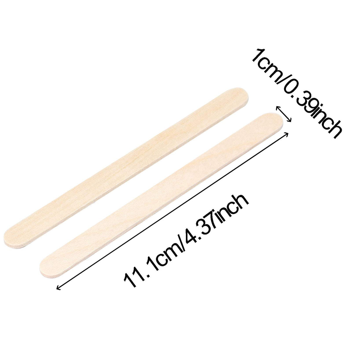 ZOENHOU 2000 PCS 4.5 Inch Natural Wooden Sticks, Food Grade Multi-Purpose Popsicle Sticks for Homemade DIY Crafting Supplies Kit, Lollipop Wood Craft