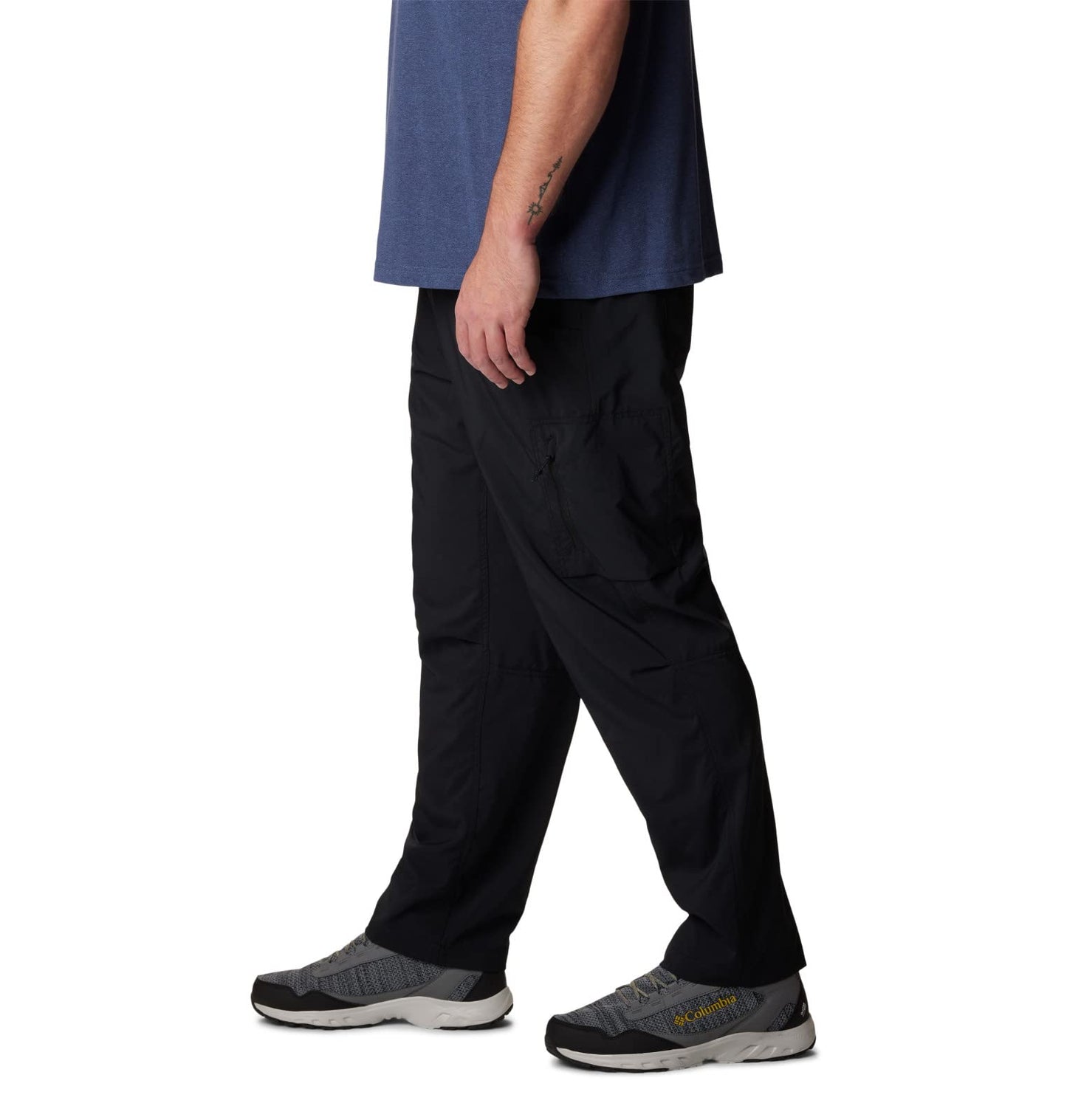 Columbia Mens Silver Ridge Utility Hiking Pant, Black, 38 x 32