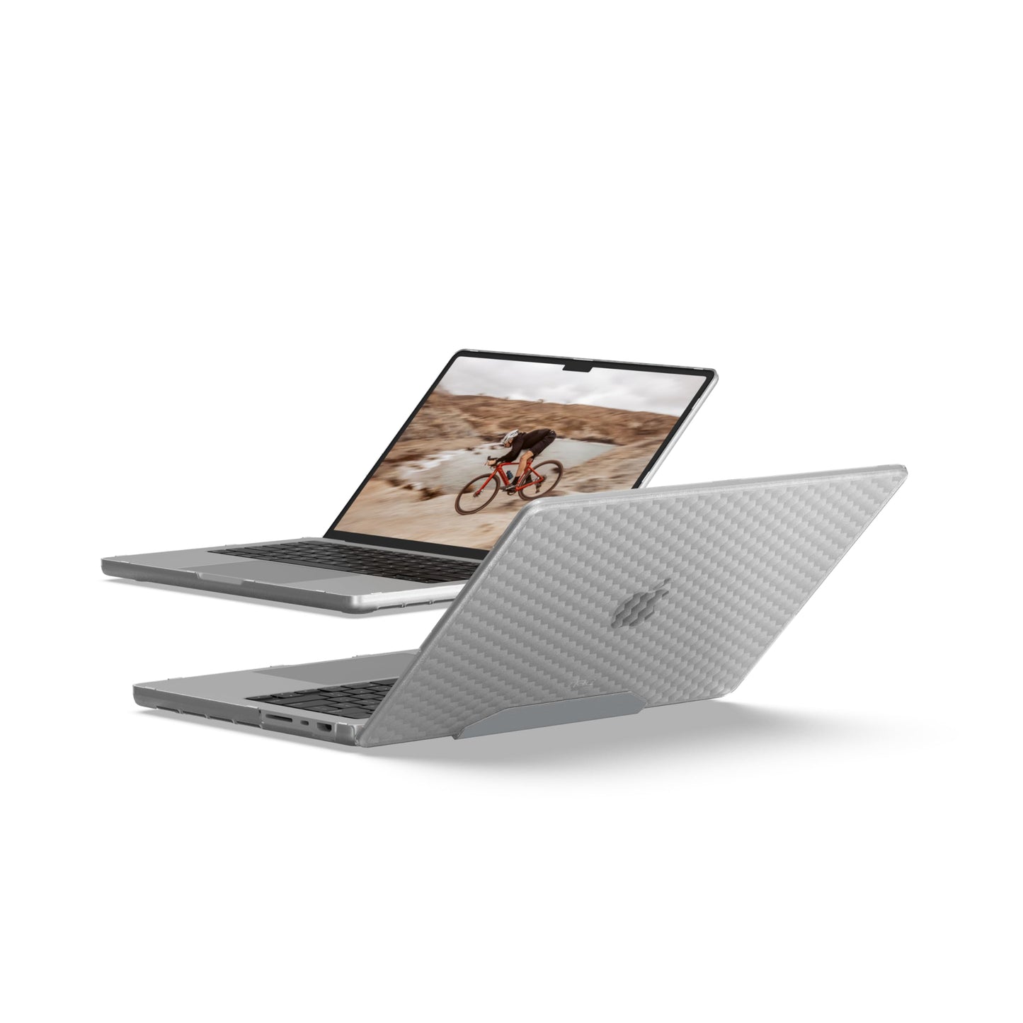 URBAN ARMOR GEAR UAG Designed for MacBook Pro 14" M5/M4/M3 2023-2025 (A3434, A3112, A3401) Case - Rugged One Piece Hardshell Transparent Clear Scratch Resistant Protective Cover, Essential Armor Ice