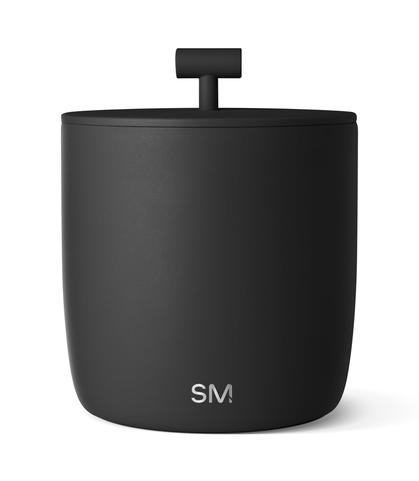 Simple Modern Vacuum Insulated Ice Bucket with Lid and Scoop | for Cocktail, Champagne, Wine, Beer, & Hosting | Stainless Steel 100oz Capacity for Large Parties | Rocks Collection | Midnight Black