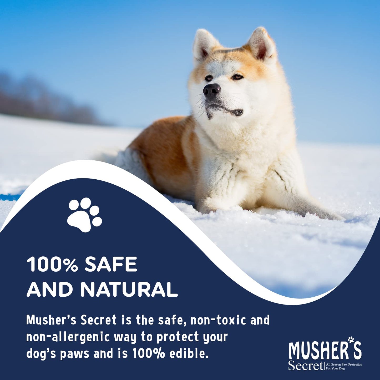 Musher's Secret Pet Paw Protection Wax, 1-Pound