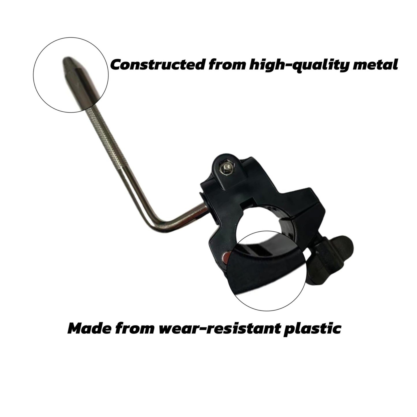 Electronic Drum Stand Clamp with L-Bar,Drum Rack Mounting Clamp,Drum Rack Tube Clip Holder Bracket for Electronic Drum Kit,Drum Frame Assembly,Retaining Clip,Electric Drum Accessory Frames