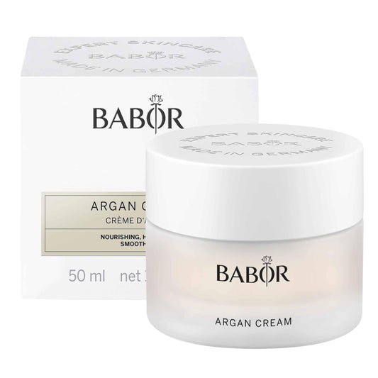 BABOR Argan Cream, Rich Moisturizer for Dry Skin, With Lipids and Cocoa Butter to Deeply Nourish and Provide Hydration for Soft & Supple Skin, 1.7 oz